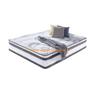 Euro-Top Pocket-Coil-Spring Mattress with Latex Foam for Hotel/Home/Bedroom/Mattresses-China-Manufacturer-Furniture