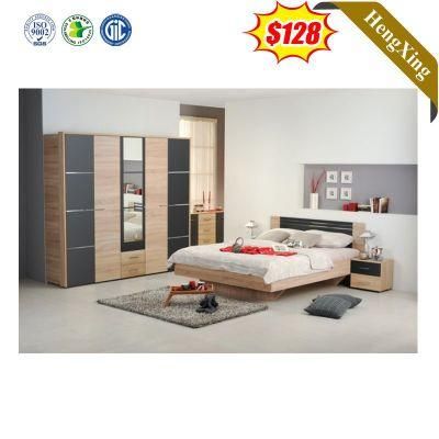 Custom Simple Design Bed Slatted Frames Locker Box TV Wall Cabinet Wardrobes Desk Book Chair Cheap Bedroom Furniture Sets