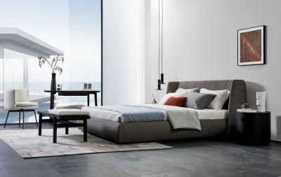 Modern Hotel Bedroom Furniture Set King Size Upholstered Platform Bed