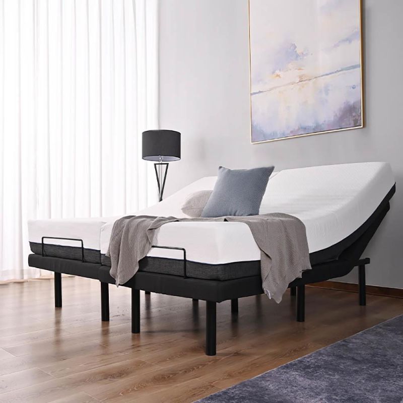Zero Clearance King Folding Base Home Frame Massage Adjustable Bed Base