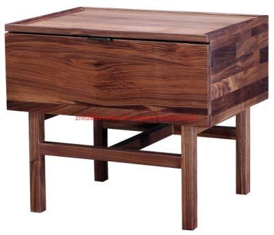 Hotel Bedroom Modern Furniture Solid Wood Bedside Table Nightstands