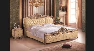European Style Classical Genuine Leather Bed 819