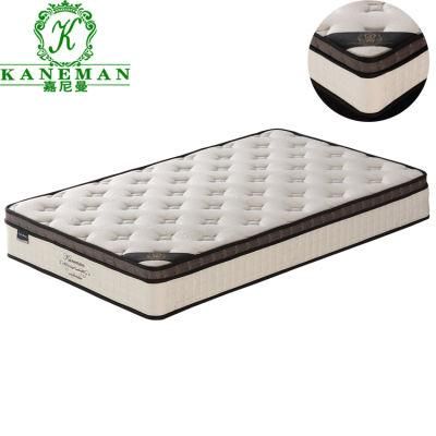 Cheap Chinese Hotel Furniture King Size Pillow Top Continuous Spring Mattress Made in China
