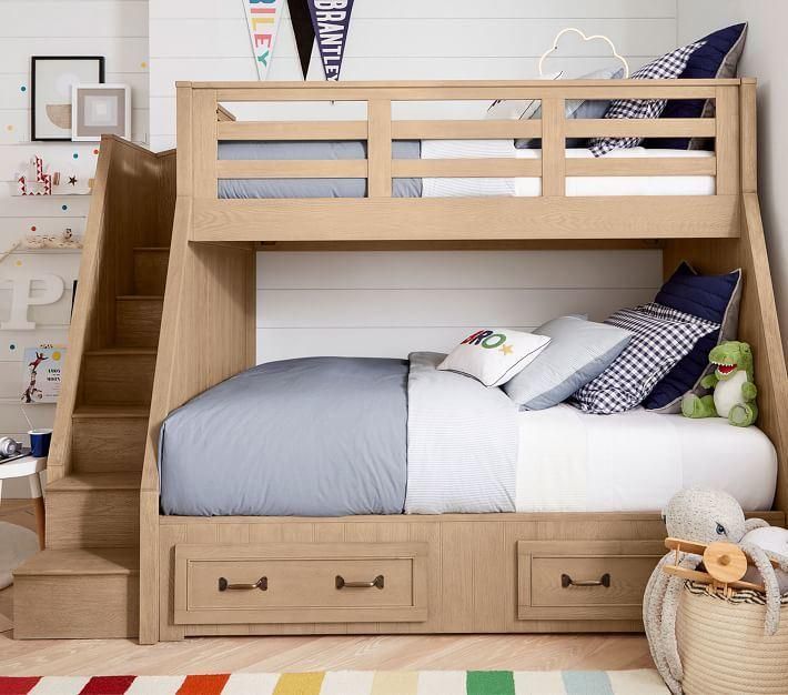Twin-Over-Full Stair Loft Bed