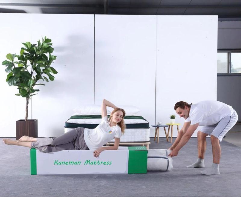 Super Luxury Mattress 14inch Bamboo Mattress Zone Pocket Spring Mattress
