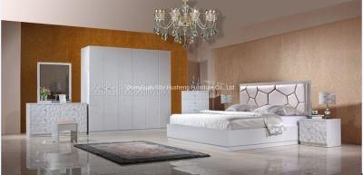 Home Use High White Painting Simple MDF Frame Bedroom Furniture