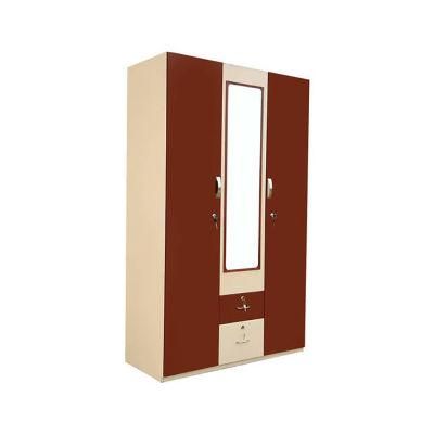 Locker Wardrobe Office Furniture Filing Cabinet 3 Doors Metal Steel with Lock Metal Modern 5 Years 0.5-1.0mm Ral Color