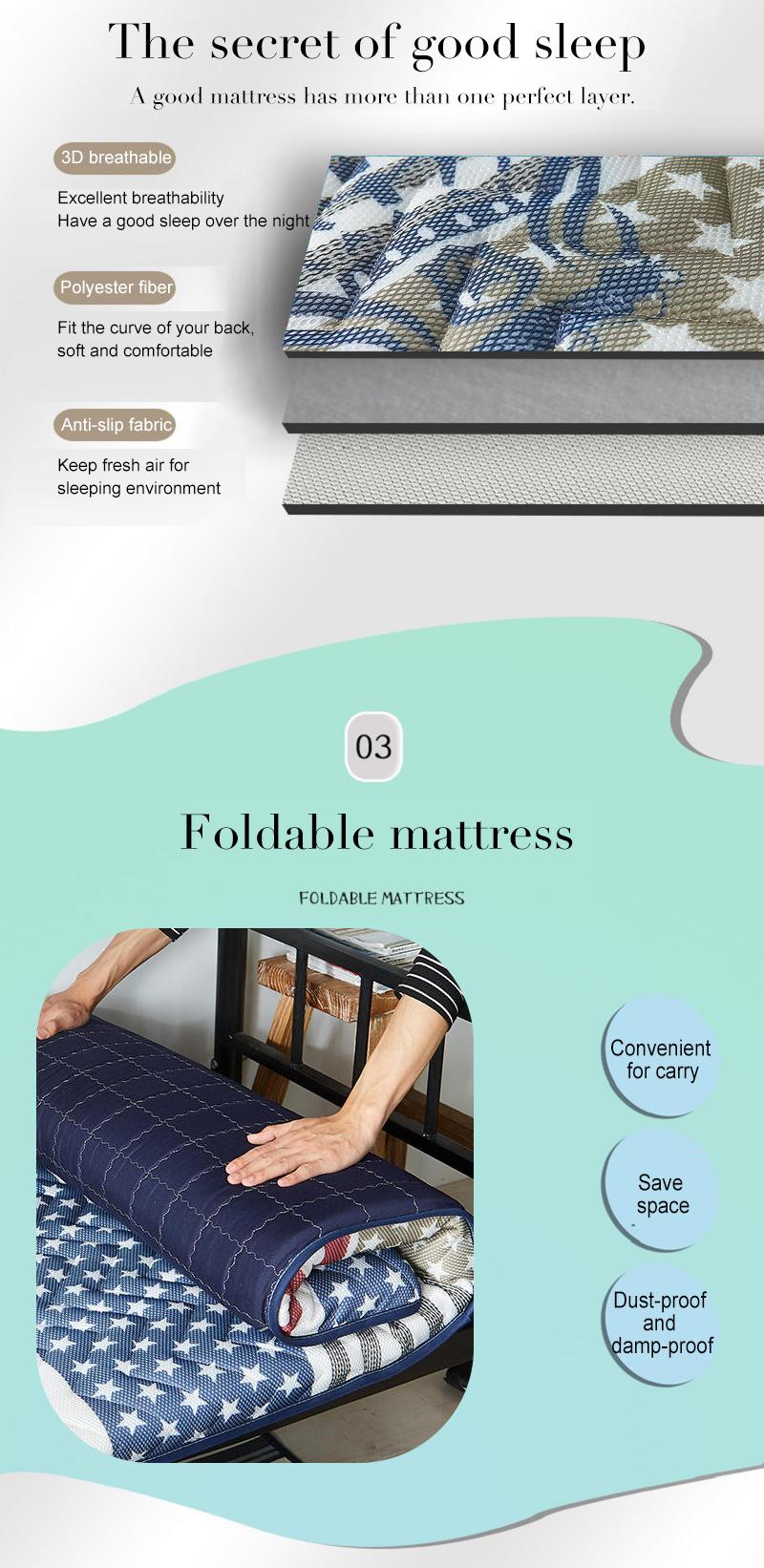 Dormitory Sleeping Pad Soft Multi-Purpose Damp-Proof Comfortable 39X75 Inch