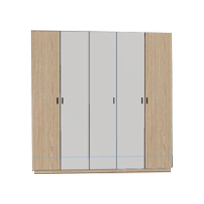 Pearl White and Wooden Color King Size Bedroom Set