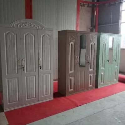 New Project Steel Clothes Storage Cabinet Ivory Wardrobe