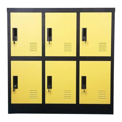 Cube Locker Closet Organizer Gdlt 6 Door Metal High Quality Cold Rolled Steel 5 Years Knock Down 50 PCS ISO9001/ISO14001