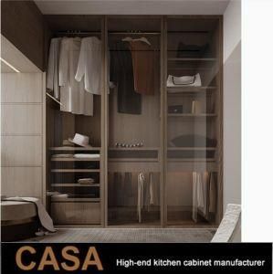 Sharp Glass Mirrored Narrow Aluminium Frame Wardrobe Bedroom Room Furniture Narrow Cupboard for Clothes Set