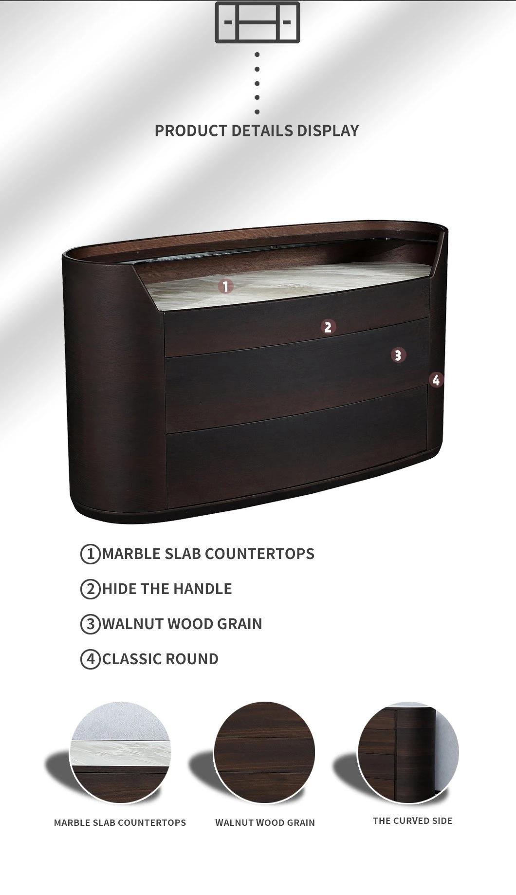 Modern Design Home Furniture Storage Cabinet Hotel Restaurant Dining Room 2 3 4 Drawer Wooden Storage Sideboard Cabinet