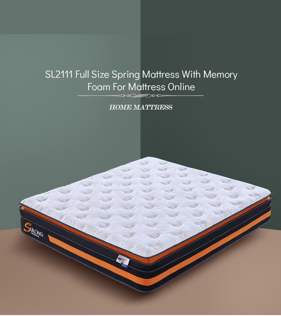 Pillow Top Memory Foam Pocket Spring Rolled Mattress (SL2111)