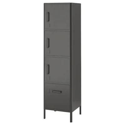 Home Storage Units Metal Leg High Cabinet with Drawer and Doors