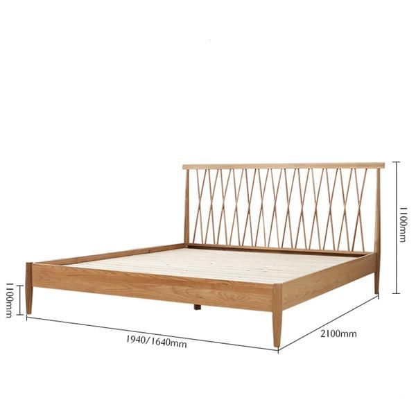 1.5m Single Bed 1.8m Solid Wood Double Bed Bedroom Environmental Protection Furniture