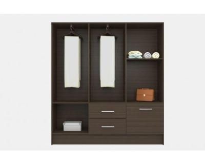 Shandong Super Window House Bedroom Wall Wardrobe Design Clothes Wooden Modern Wardrobe with TV Cabinet