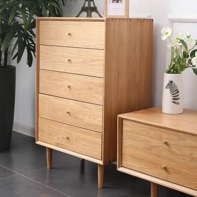 All Solid Wood Chest of Drawers Living Room Bedroom Nightstand