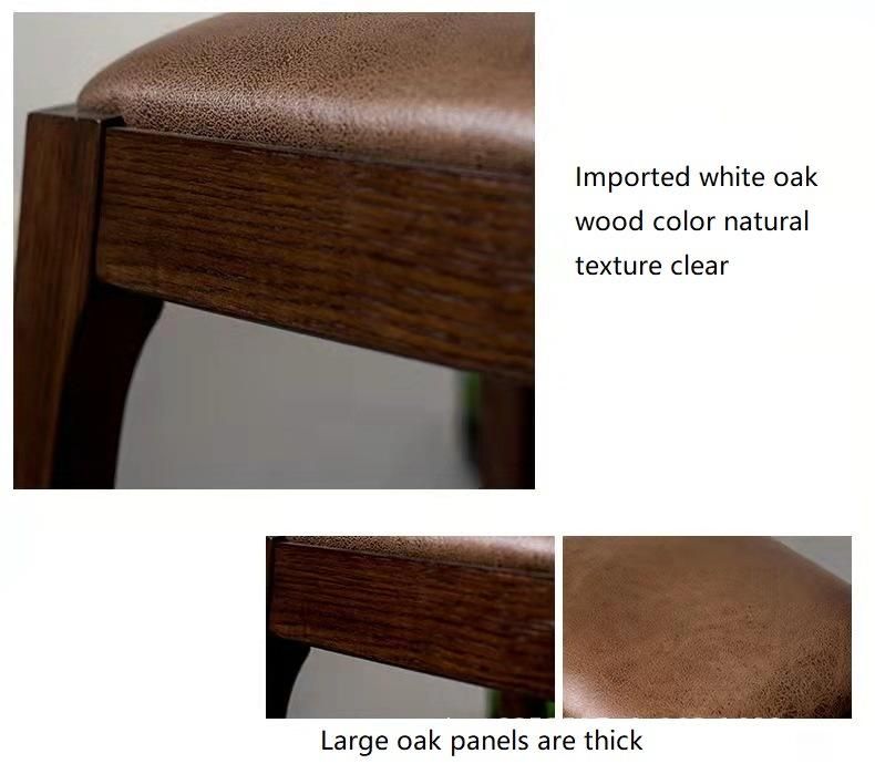 Modern Bedroom Furniture Contracted Solid Wood Makeup Stool