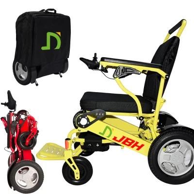 Hot Selling Lithium Battery Brushless Motor Folding Handicapped Electric Wheelchair Price
