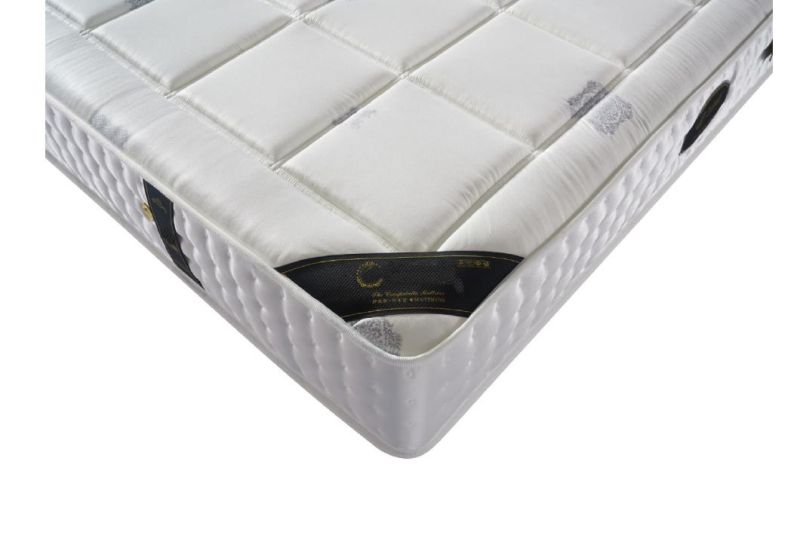 Modern Luxury Euro Top 5 Star Hotel High Quality Style Bed Box Pocket Coil Spring Mattress King Size Manufacture Sale