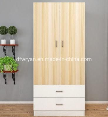 Melamine Laminated White Wardrobe/PVC Finished Home Wardrobe Furniture
