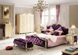 American Style Solid Wooden Bed (MT-07323)