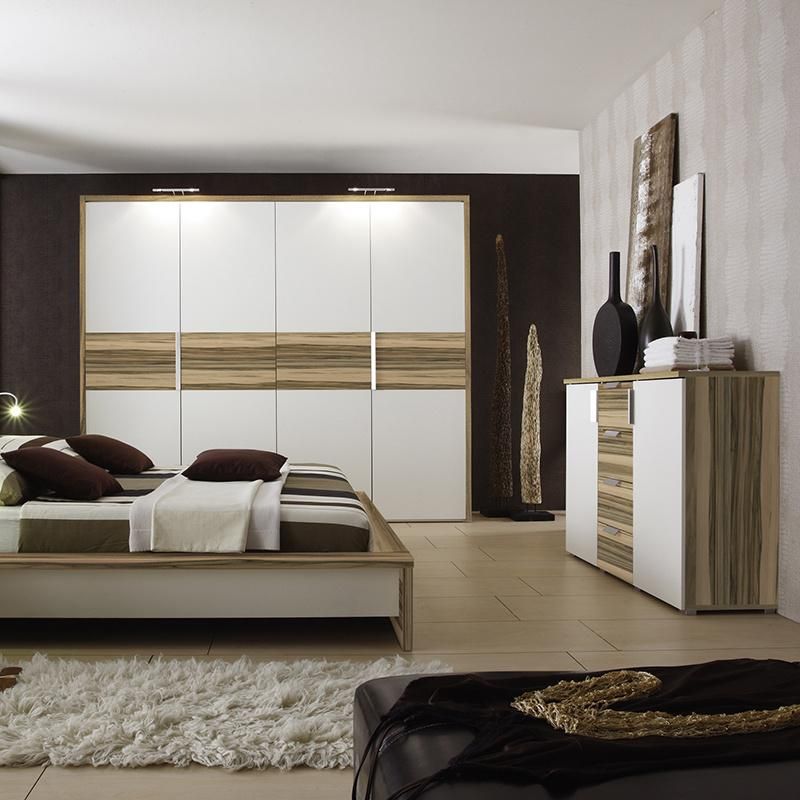 Home Use Latest Design Modern Melamine Bed Furniture Bedroom Sets King Size Bedroom