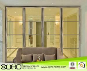 Interior Aluminum Frame Sliding Partition Door, Sliding Glass Door