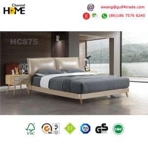 2017 Comfortable High Grade Chinese Leather Bed (HC875)