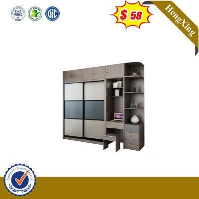 New Design Dressing Room Furniture Closet Sliding Door Wardrobe with Dresser