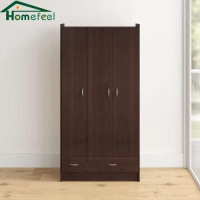 Factory Direct Sale Cheap Bedroom Wooden Multi Space Storage Wardrobe