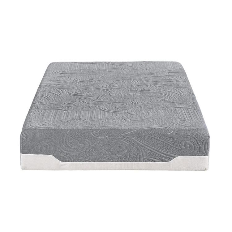 Quilted Bamboo Fabric Cover Resilient Cool Memory Foam Mattress with Zipper
