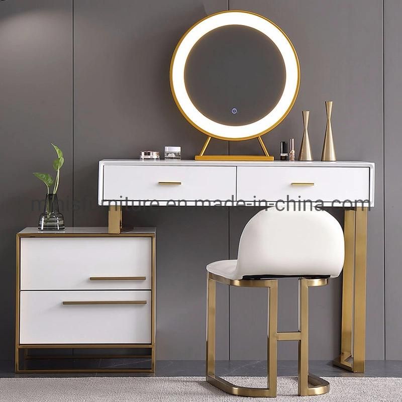 (MN-DR17) Luxury Bedroom Furniture Dressing Table Big White Dresser