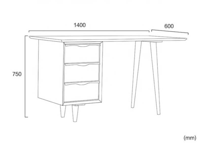 Furniture Modern Furniture Cabinet Living Room Furniture Home Furniture Luxury Ergonomic Wooden Storage Cabinet Floor Writing Desk with 3 Drawers