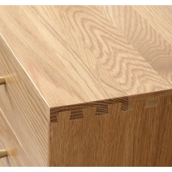 Oak Locker Bedroom Two Drawer Bedside Table Nightstand Cabinets