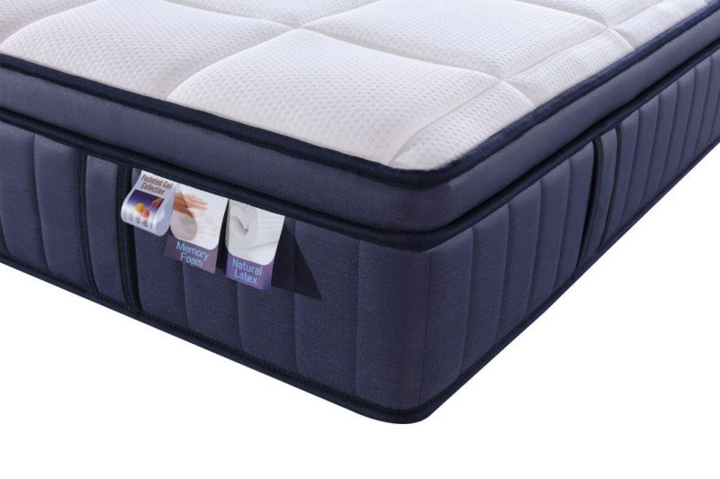 Luxurious Design 5 Zones Pocket Spring King Size Bed Latex Memory Foam Mattress