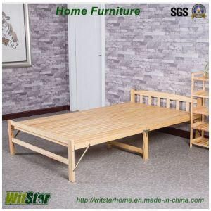 Fashion Foldable Wooden Bed for Bedroom Furniture (WS16-0074, for sleeping)