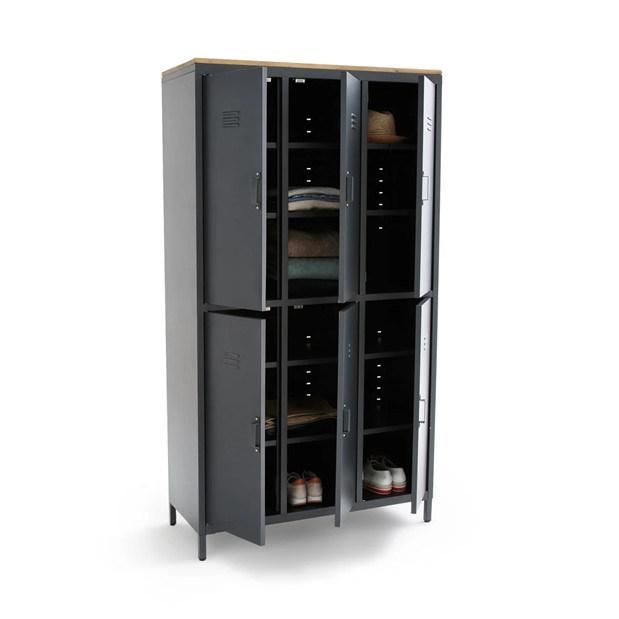 Factory Lockers Style 6 Doors Storage Unit Metal Locker Storage Wardrobe