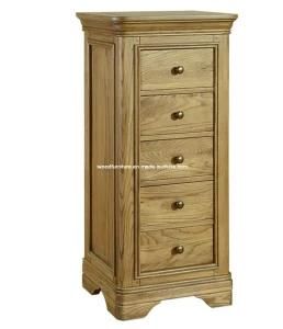 Oak 5 Drawer Wellington Chest