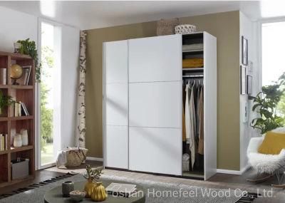 Wholesale Modern Design Wooden Storage Bedroom Furniture Sliding Door Wardrobe (HF-WB20)