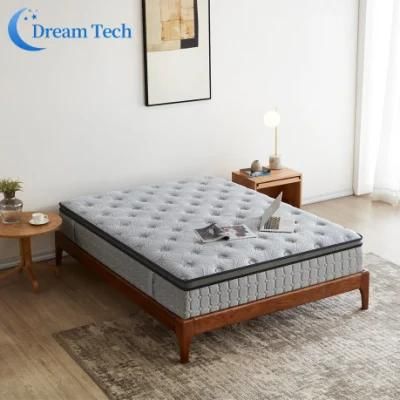 Luxury Hospital Bed Sponge Pocket Spring Foam Memory Quilted Knitting Massage Cushion Mattress
