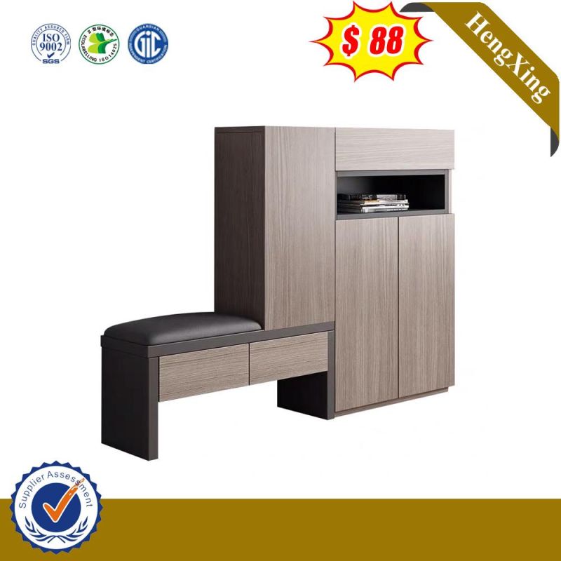 Elegant Solid Wood Modern Melamine Home Furniture Shoe Cabinet