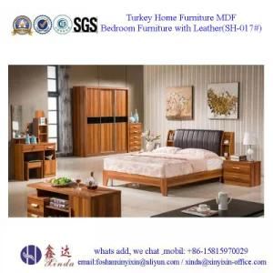 Mahogany King Size Bed Luxury Bedroom Furniture (SH-017#)