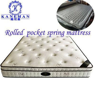 OEM Roll Packing Pocket Spring Mattress Compressed in a Carton Box