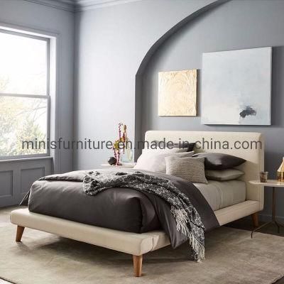 (MN-HB115) Simple Style Hotel/House Beige Bedroom Bed