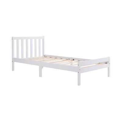 Adult Single Size America Style Sample Design Wood Bed Luxury Bed Furniture