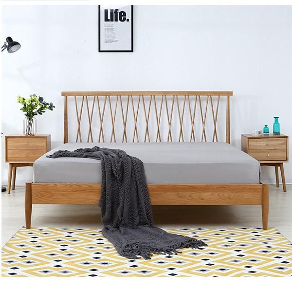 1.5m Single Bed 1.8m Solid Wood Double Bed Bedroom Environmental Protection Furniture