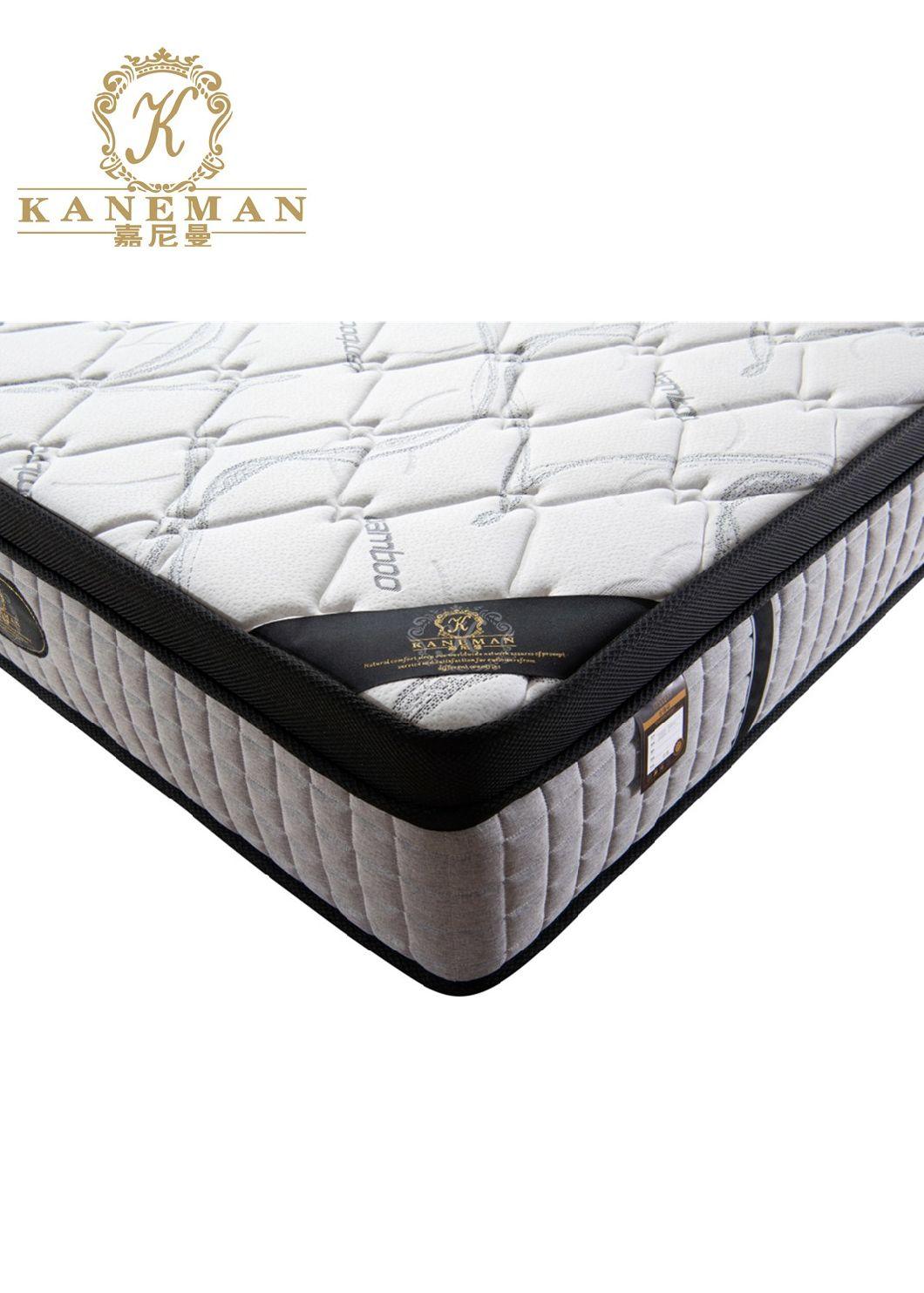 Rolled up Bamboo Fabric Pocket Spring Mattress Bed Mattress in a Box