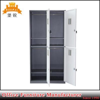 Jas-027 4-Doors Metal Cloth Wardrobe of Bedroom Design Furniture for Dormitory